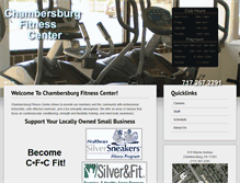 Tablet Screenshot of chambersburgfitnesscenter.com